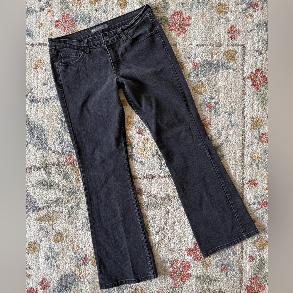 30 superlow vintage Levi’s 518 flare boot cut faded black Jeans Y2K